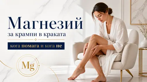 Магнезий за крампи в краката — кога помага и кога не.